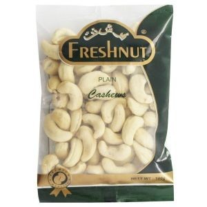 FRESH NUTS PLAIN CASHEW POUCH 100G