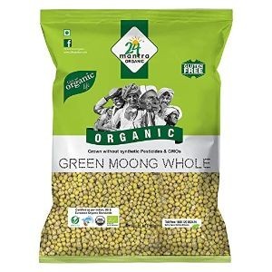 24 mantra organic green moong whole 500 gms