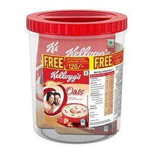 Kelloggs oats 2x450gm+free container