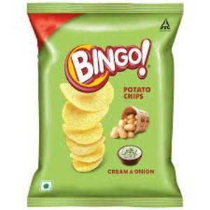 Bingo Potato Chips Cream & Onion 50 Gm