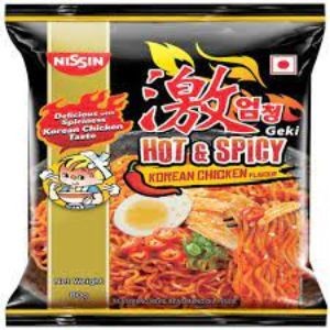 Nissin geki hot & spicy korean chicken flavour 80g