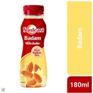 Sunfeast badam milk shake 180ml btl