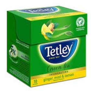 TETLEY GREEN TEA  GINGER,MINT & LEMON10 BAG