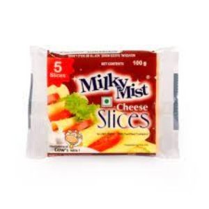Milky mist cheese slices 100 gm 5no