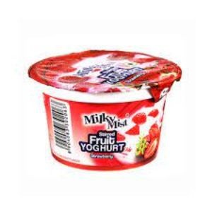 Milky mist stirred fruit yoghurt strawberry 100 gm
