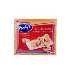 Venkys chicken&cheese nugggets 500gm