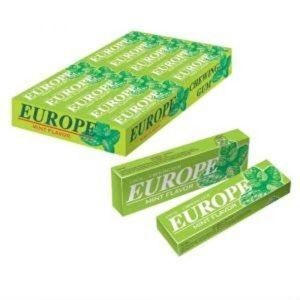 Europe Chewing Gum Mint Flav 10Gm Imp