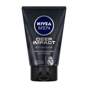 Nivea men deep impact intense clean face&beard fash 100g