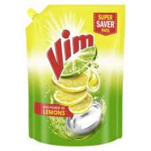 Vim dish wash liquid 140ml(yellow) pou