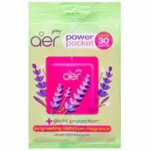 Godrej aer power pocket bathroom fragrance lavender bloom upto 30 days 10g