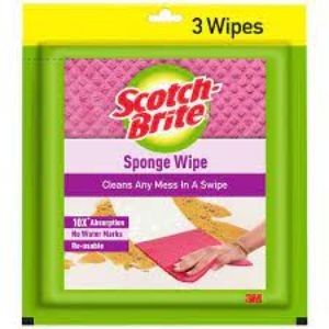 Scotch brite sponge 3 wipe