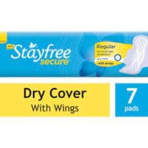 Stayfree secure reg dry cover wings 6pad