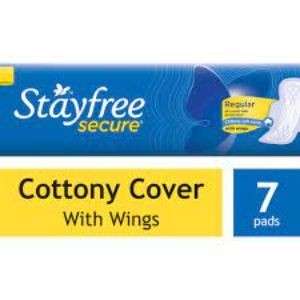 Stayfree secure reg cottony sft cvr wings 6pad