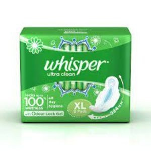 Whisper ultra hygiene comfort xl 8 pads