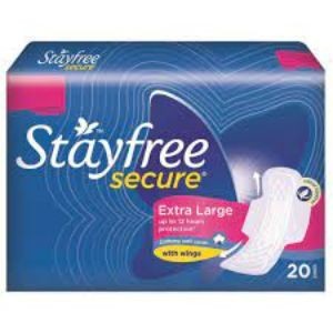 Stayfree secure extra large dry wth wings 18pads