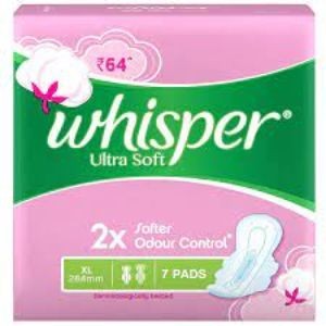 Whisper ultra soft 2x softer l wings 7 pad
