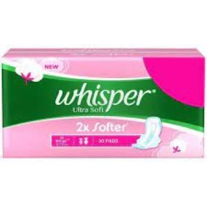 Whisper ultra soft air fresh xl+ wings 30 pad
