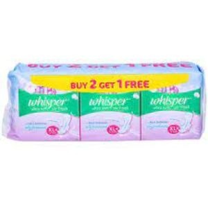 Whisper ultra soft air fresh xl+15( buy2 get 1)