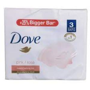 Dove pink beauty moisturising cream soap 3*125gm