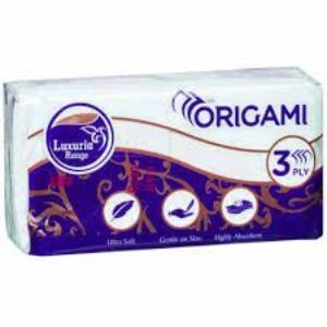 Origami luxuria range pocket tissue 3ply 10nos