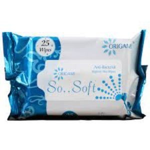 Origami so soft cologne wet wipes 25 wipes