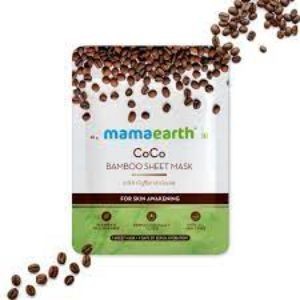 Mamaearth retinol bamboo sheet mask for fine lines and wrinkles 25 g