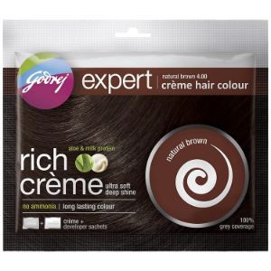 Godrej expert rich crème hair natural brown 12g+12ml