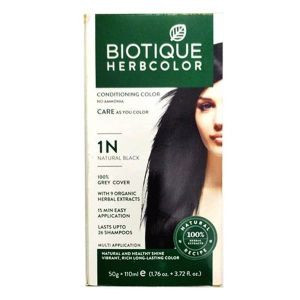 Biotique herbcolor  1n natural black 50g+110ml