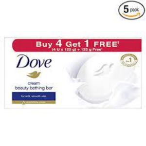 Dove cream beauty bathing bar buy 4*125g get 1*125g free