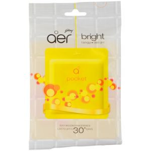 Godrej Aer Power Pocket Bathroom Frag Lemon Tangy Delight 10G