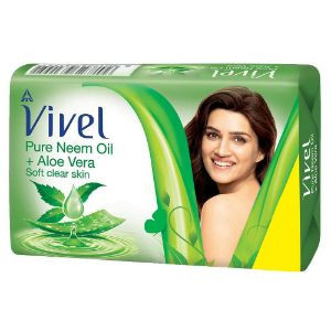 Vivel pure neem oil+aloe vera soap 50gm