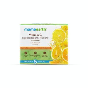 Mamaearth vitamin c&honey soap 5units*75g