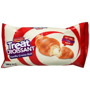 Britannia treat croissant vanilla creme roll 50g