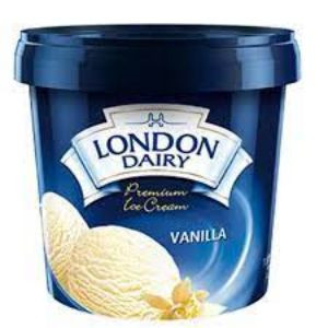 LONDON DAIRY VANILA ICE CREAM  1 LTR