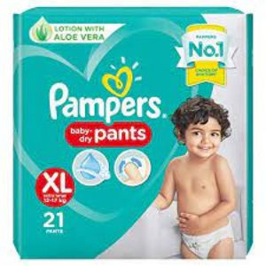 PAMPERS BABY DRY PANTS XL 12-17kg WITH ALOEVERA 21 PANTS
