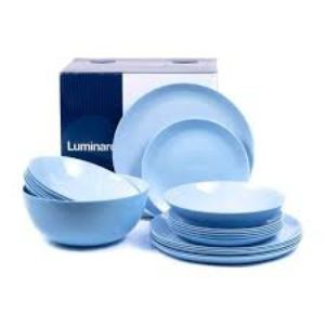 LUMINARC TEMP DIWALI DINNNER SET 20PC BLUE/NOIR/TURQUOISE