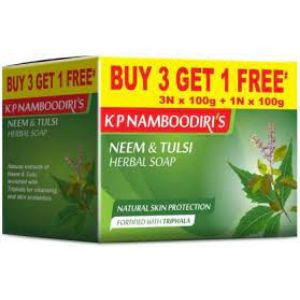K.p namboodiris neem & tulsi herbal soap 4*100 gm