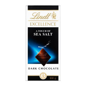 Lindt excellence a touch of sea salt dark chocolate 100gm