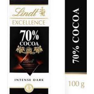 Lindt excellence 70% cocoa intense dark chocolate 100g