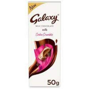 Galaxy milk chocolate with cookie crumble 50gm