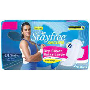 Stayfree Secure Extra Large Dry Wth Wngs 2*20Pads Combi