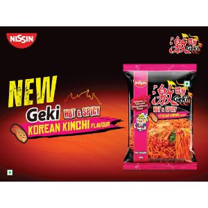 Nissin Geki Hot & Spicy Korean Kimchi Noodles 80Gm