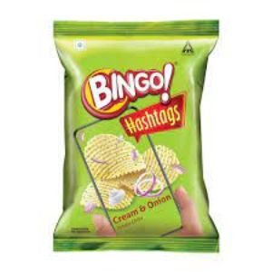 Bingo Hashtags Cream & Onion Potato Chips 58gm