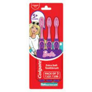 Colgate 5+ Years Barbie Extra Soft Tooth Brush 3No.
