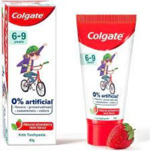 Colgate Natural Strawberry Mint Flav Kids T/P 6-9 Yrs 80Gm