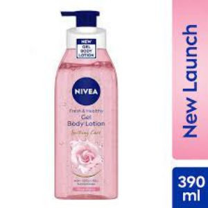 Nivea Fresh & Healthy Gel Body Lotion Rose Water 390Ml
