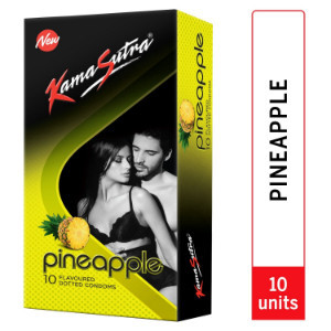 Kama Sutra Pineapple Dotted Condoms 10Nos