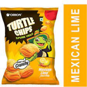 Orion Turtle Chips Mexican Lime Corn Chip 28Gm