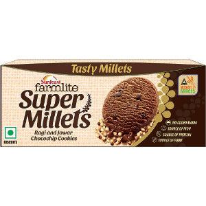 Sunfeast Farmlite Super Millets  Ragi And Jowar Chocochip Cookies 75Gm