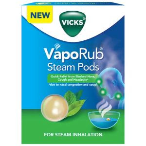 Vicks Vaporub Steam Pods Inhalation 4 Capsules